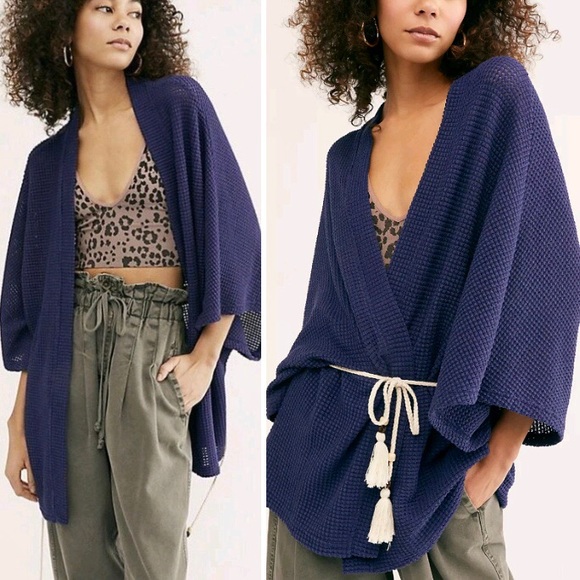 Free People Sweaters - Free People Caravan Waffle Knit Kimono